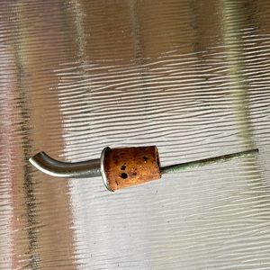 Vintage Metal Pour Spout Liqueur Whisky Bottle Cork Stopper Topper